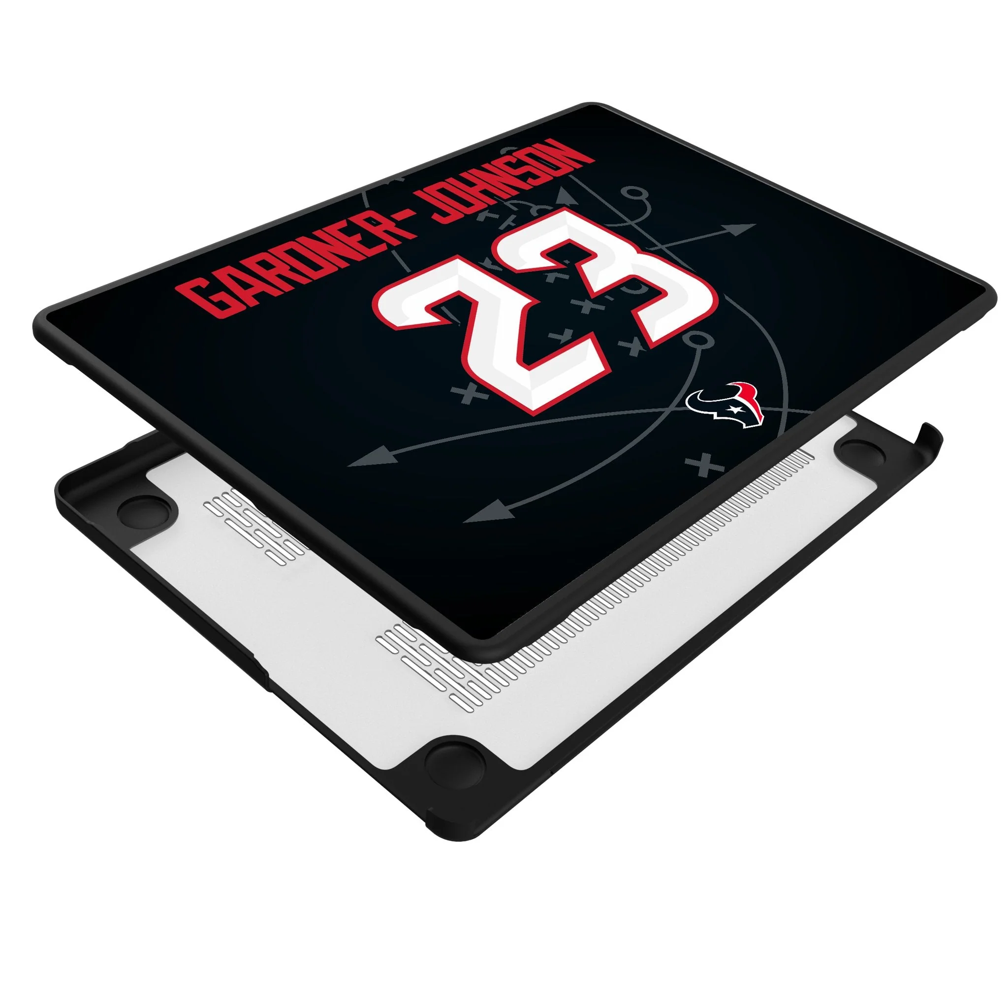 C.J. Gardner-Johnson Houston Texans 23 Game Tactic Laptop Case for Apple MacBook - Image 4
