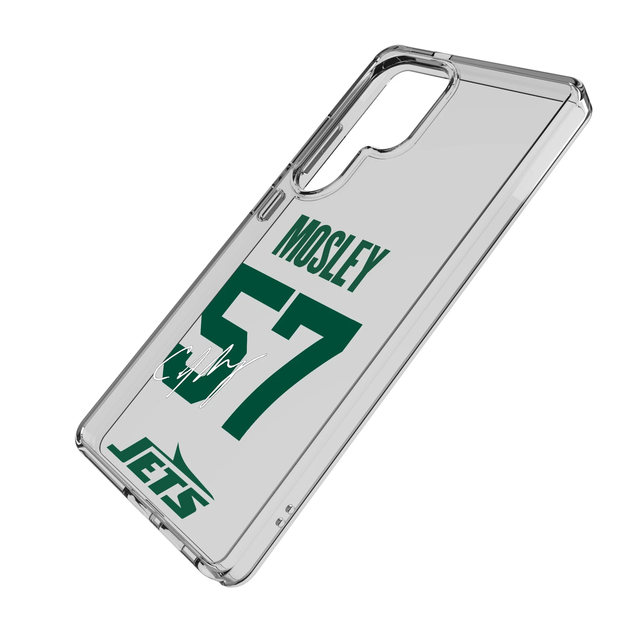 C.J. Mosley New York Jets 57 Game Tactic Clear Phone Case for Samsung Galaxy - Image 2