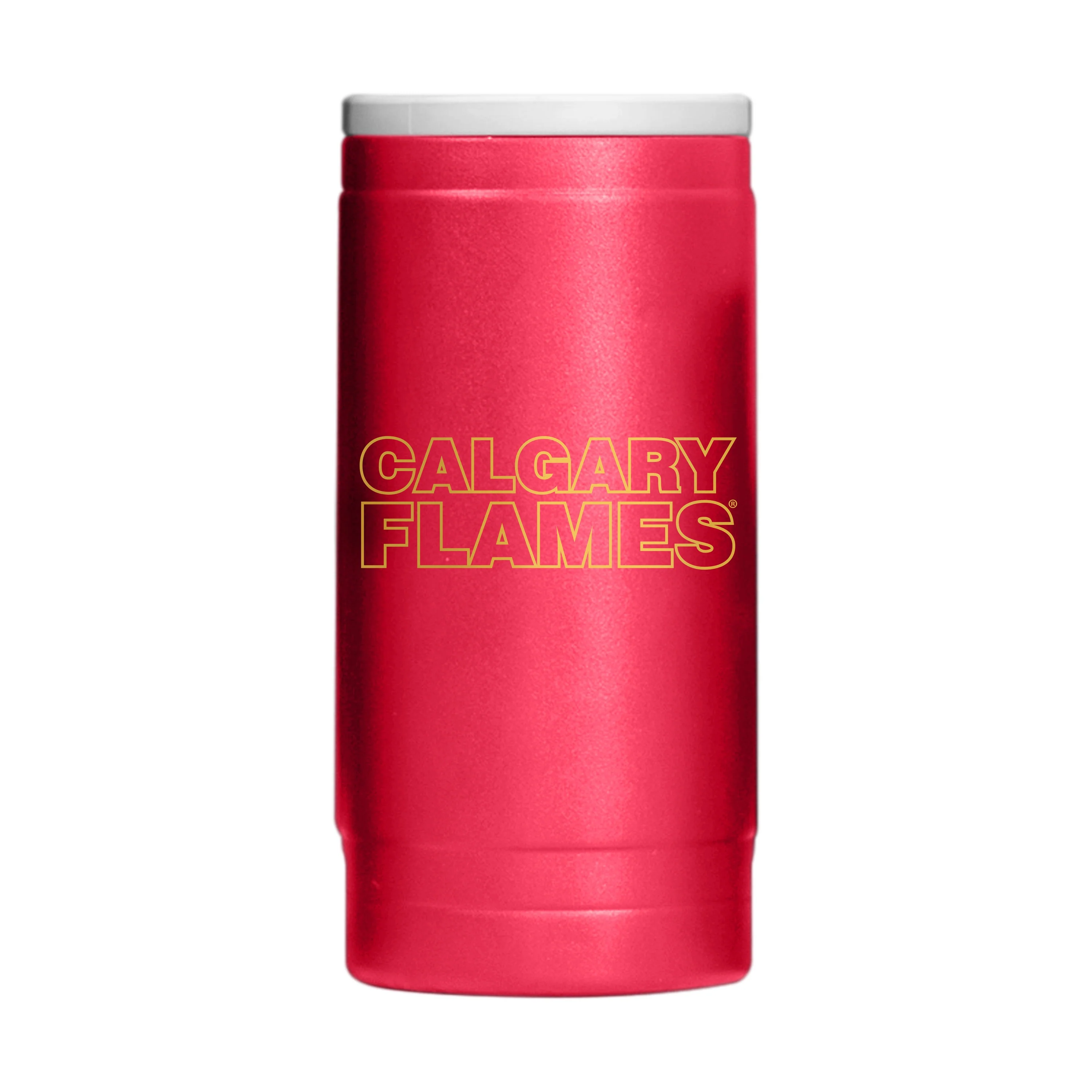 Calgary Flames 12oz Flipside Powdercoat SlimCan Coolie - Image 2