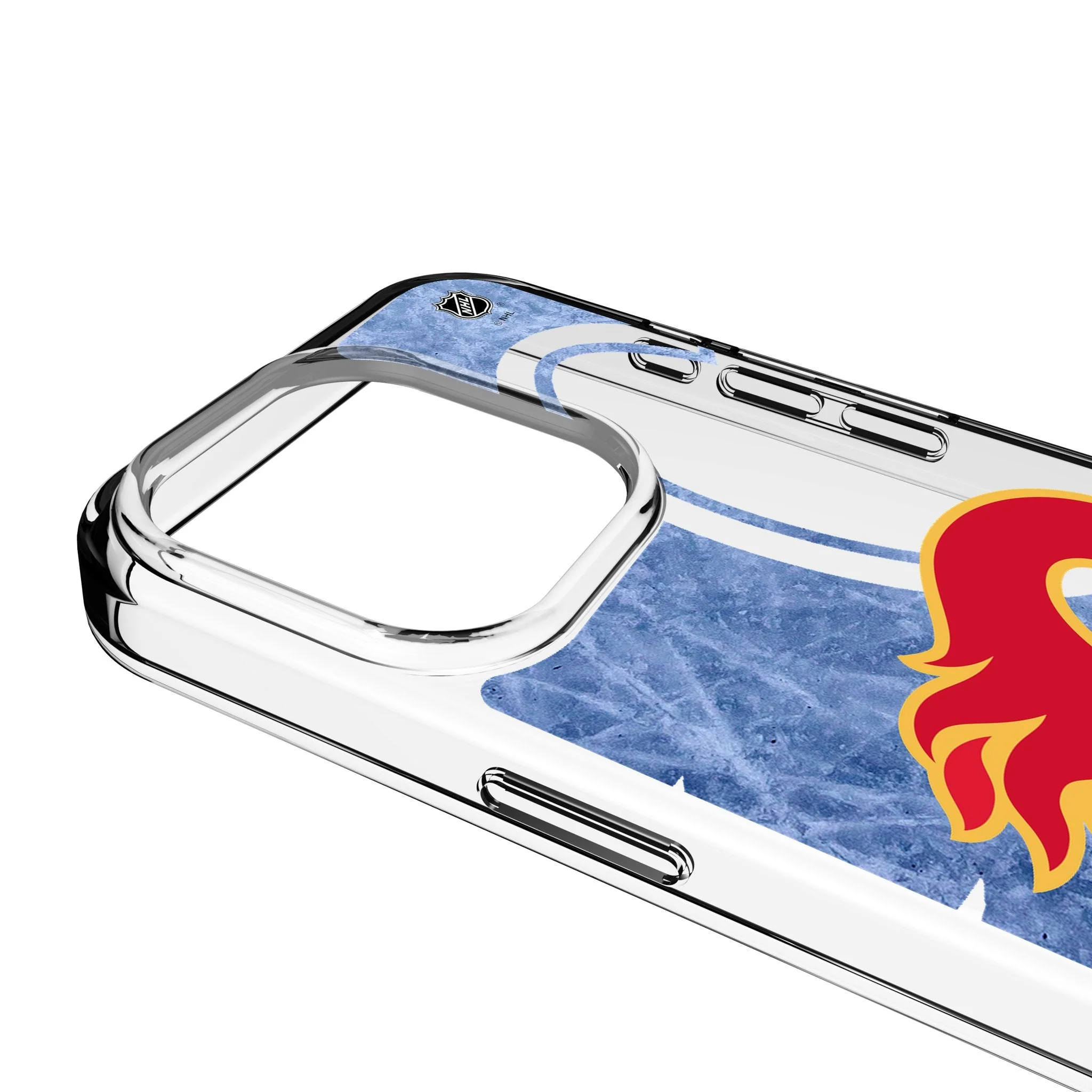 Calgary Flames Ice Tilt Clear Phone Case for Apple iPhone - Image 3