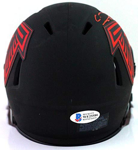 Calvin Ridley Autographed Falcons Eclipse Speed Mini Helmet- Beckett W Red - Image 2