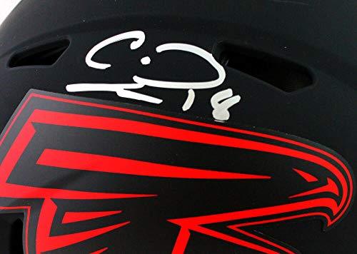 Calvin Ridley Autographed Falcons FS Eclipse Speed Authentic Helmet-Beckett W Silver - Image 5