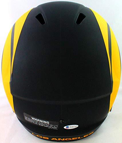 Cam Akers Autographed Los Angeles Rams Eclipse Speed F/S Helmet- Beckett W Yellow - Image 3