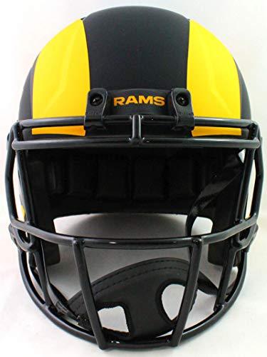 Cam Akers Autographed Los Angeles Rams Eclipse Speed F/S Helmet- Beckett W Yellow - Image 4