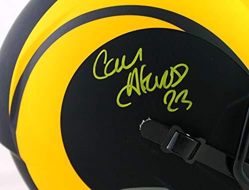 Cam Akers Autographed Los Angeles Rams Eclipse Speed F/S Helmet- Beckett W Yellow - Image 5