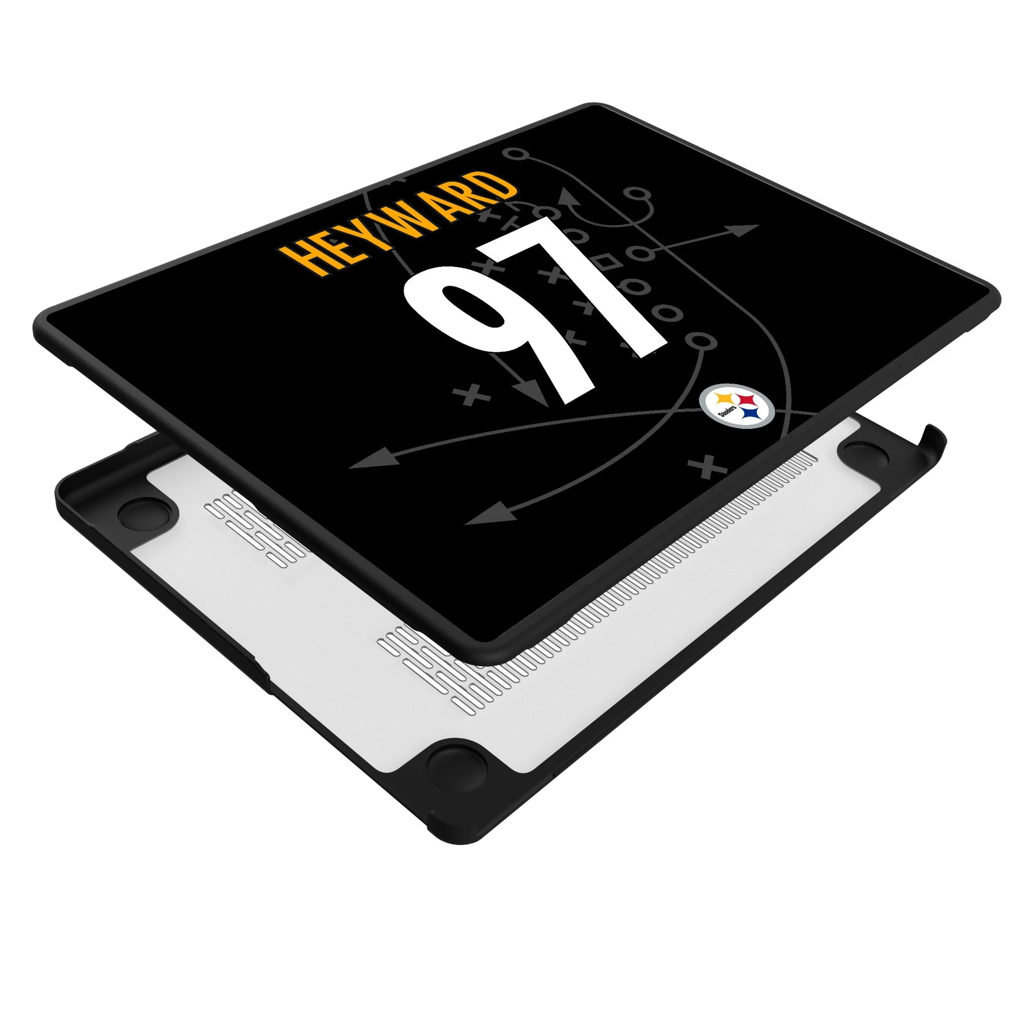 Cameron Heyward Pittsburgh Steelers 97 Game Tactic Laptop Case for Apple MacBook - Image 4