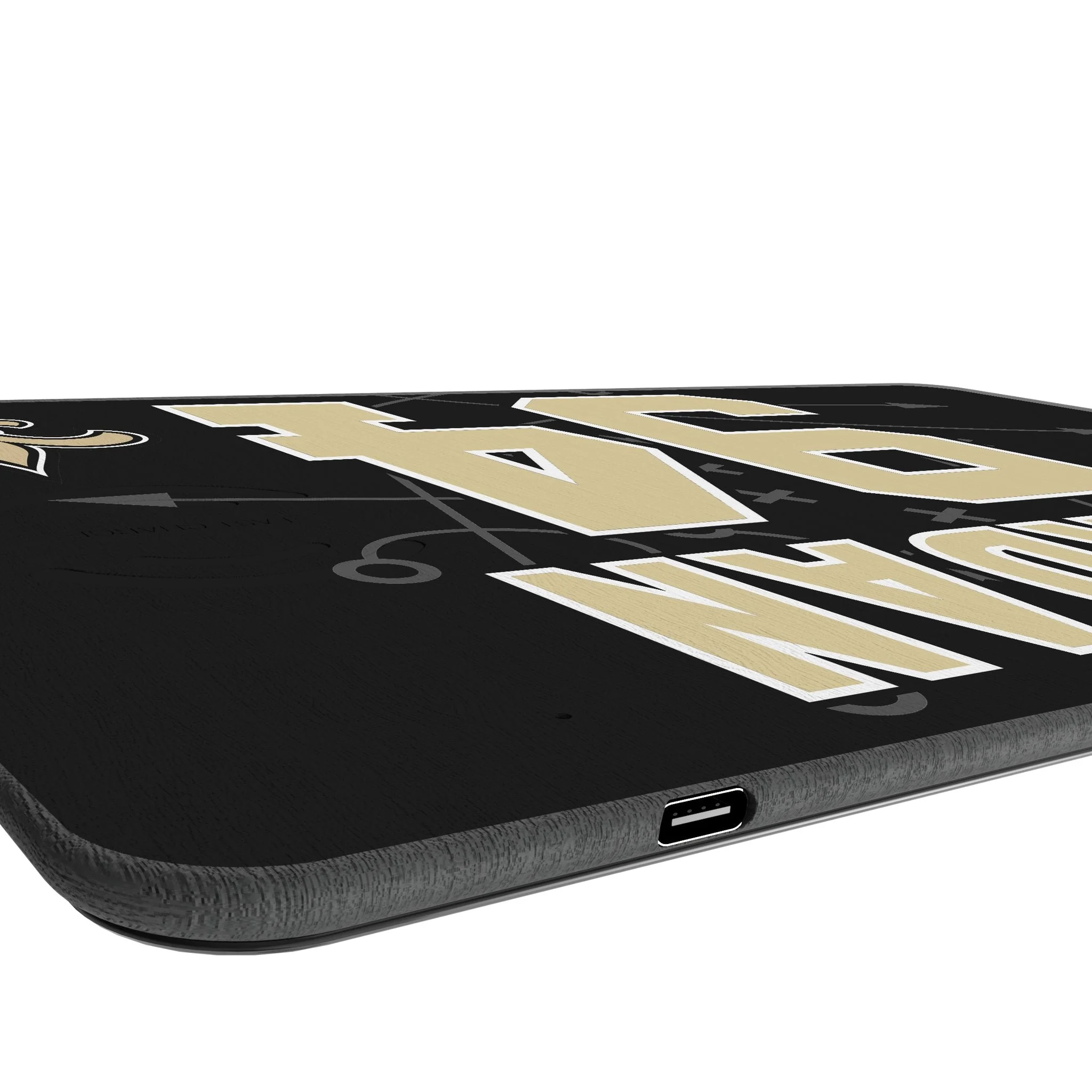 Cameron Jordan New Orleans Saints 94 Game Tactic 15-Watt Wireless Charger and Mouse Pad - Image 3