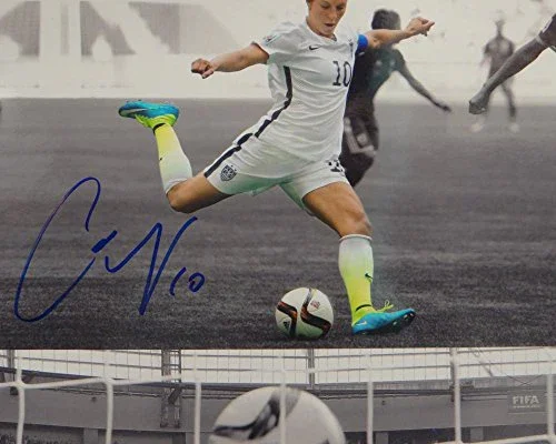 Carli Lloyd Autographed Blue Team USA 8x10 Dual Shot Photo- JSA Witnessed Auth - Image 2