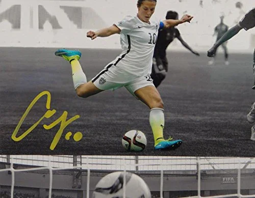 Carli Lloyd Autographed Yellow Team USA 8x10 Dual Shot Photo- JSA W Auth - Image 2