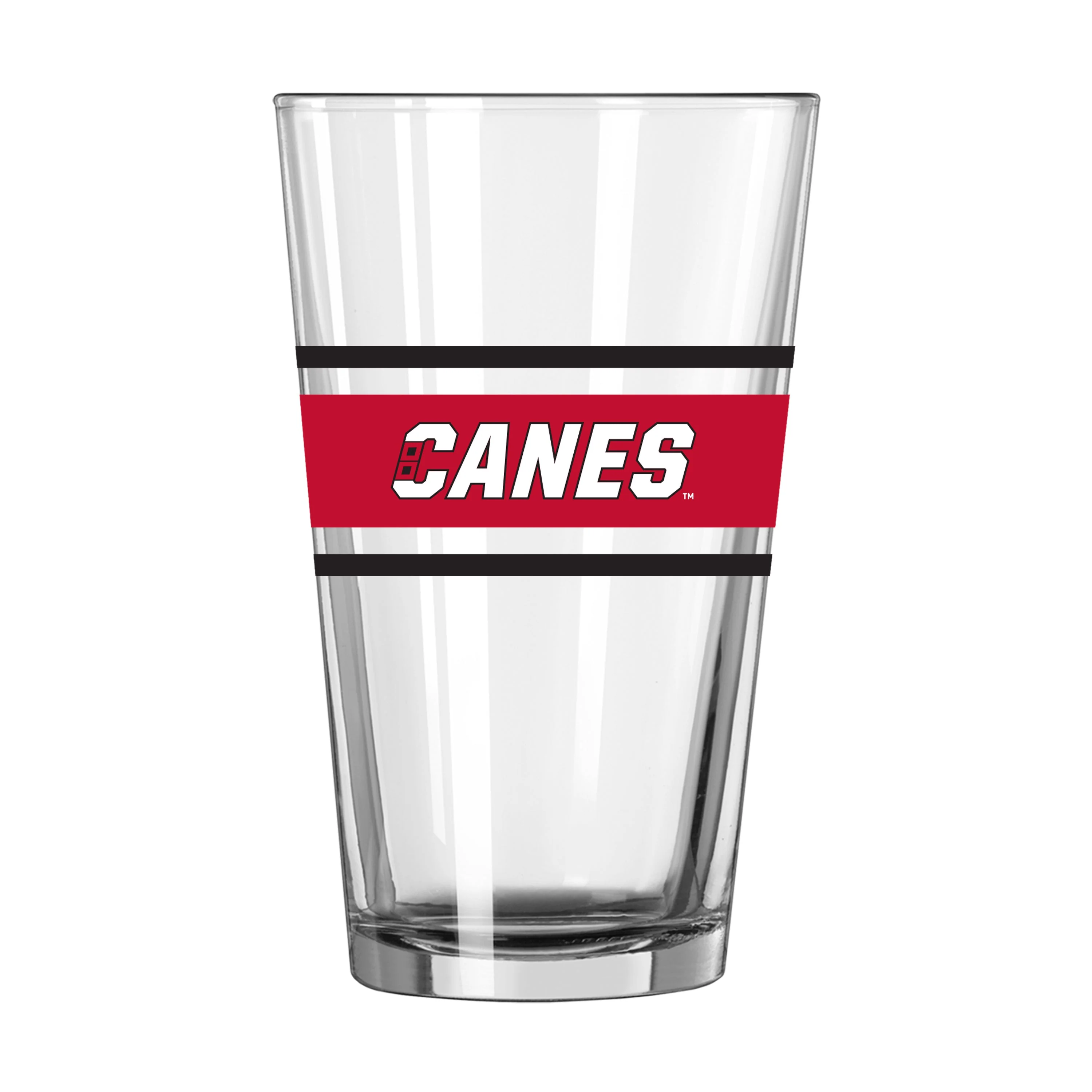 Carolina Hurricanes 16oz Stripe Pint Glass - Image 2