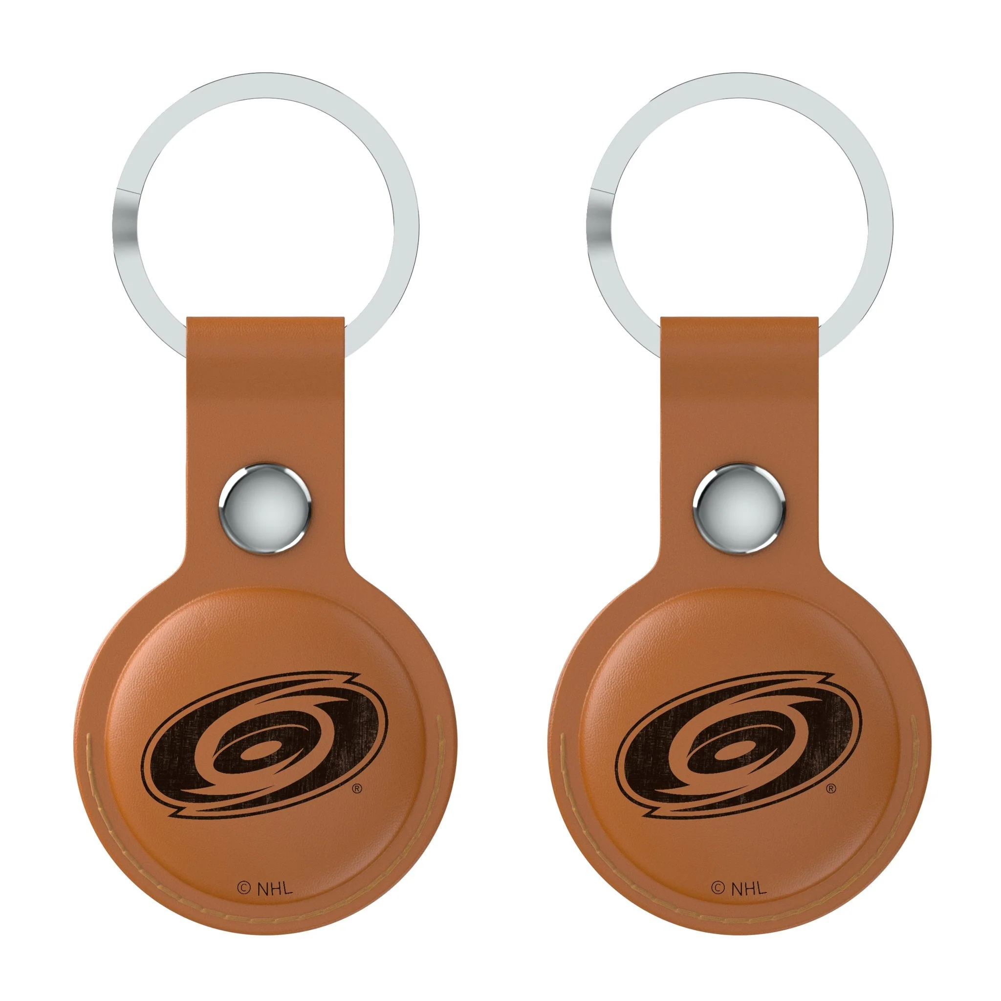 Carolina Hurricanes Burn Brown Airtag Holder 2-Pack