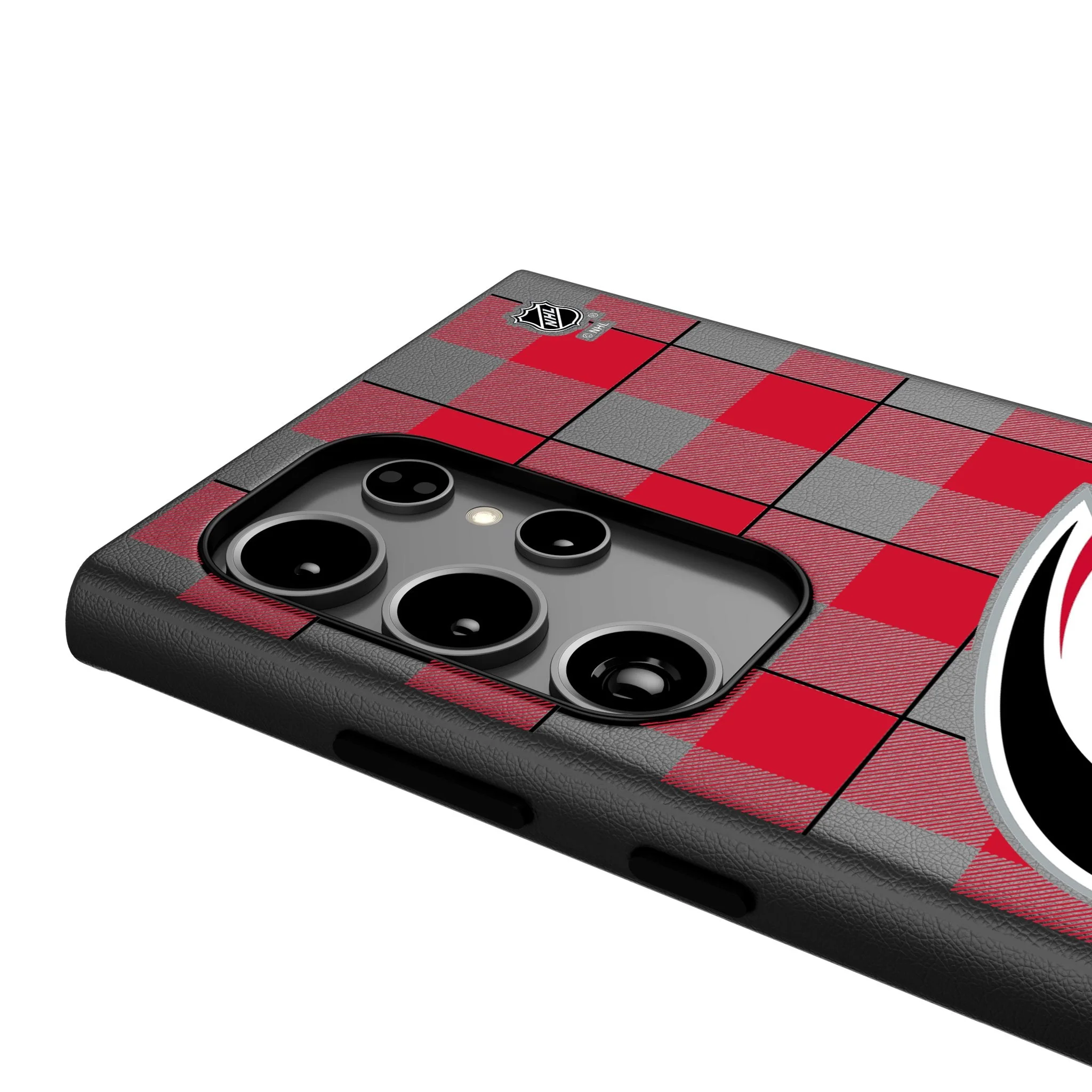 Carolina Hurricanes Plaid MagSafe Compatible Phone Case for Samsung Galaxy - Image 4