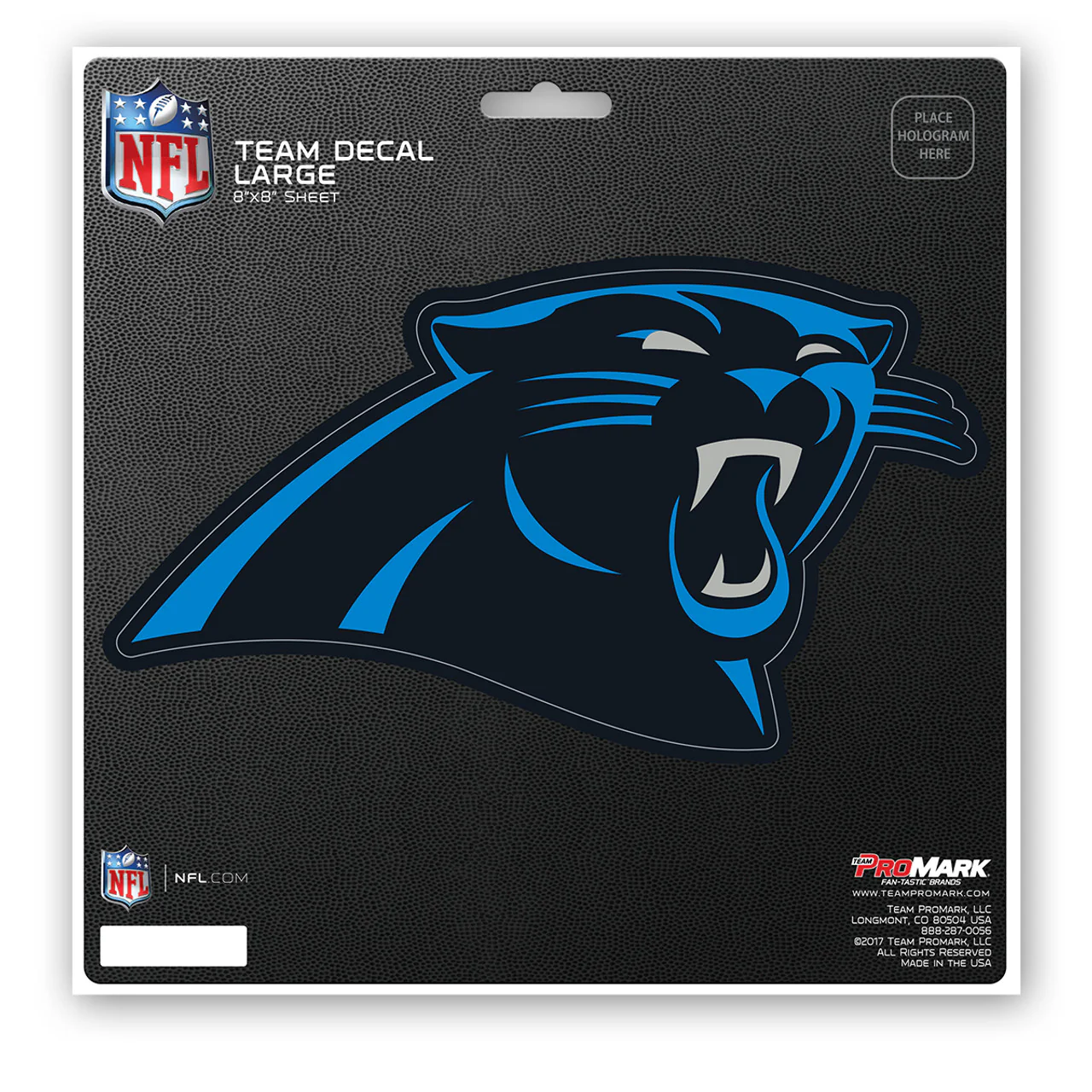 Carolina Panthers Decal 8x8 Die Cut - Image 2