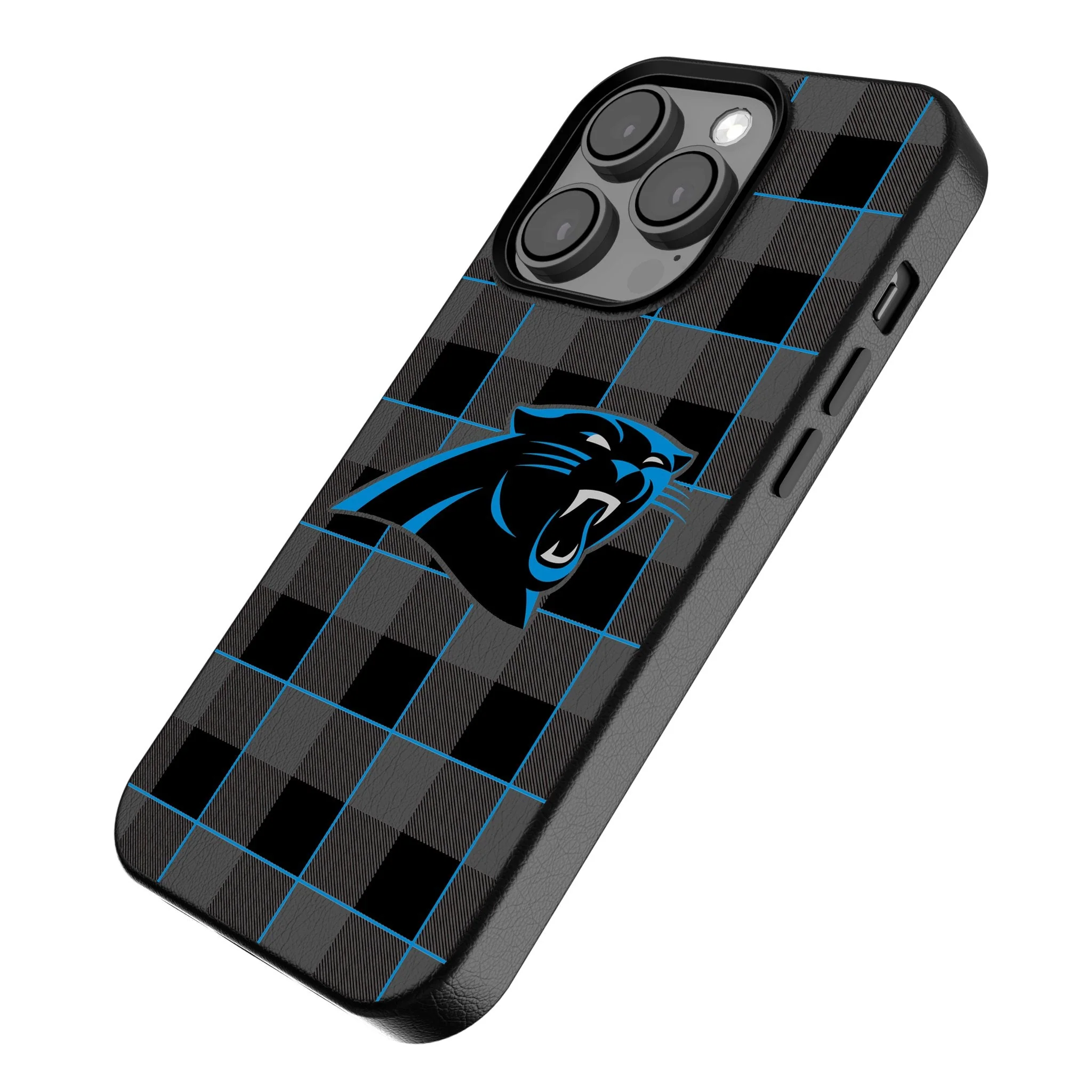 Carolina Panthers Plaid MagSafe Compatible Phone Case for Apple iPhone - Image 2