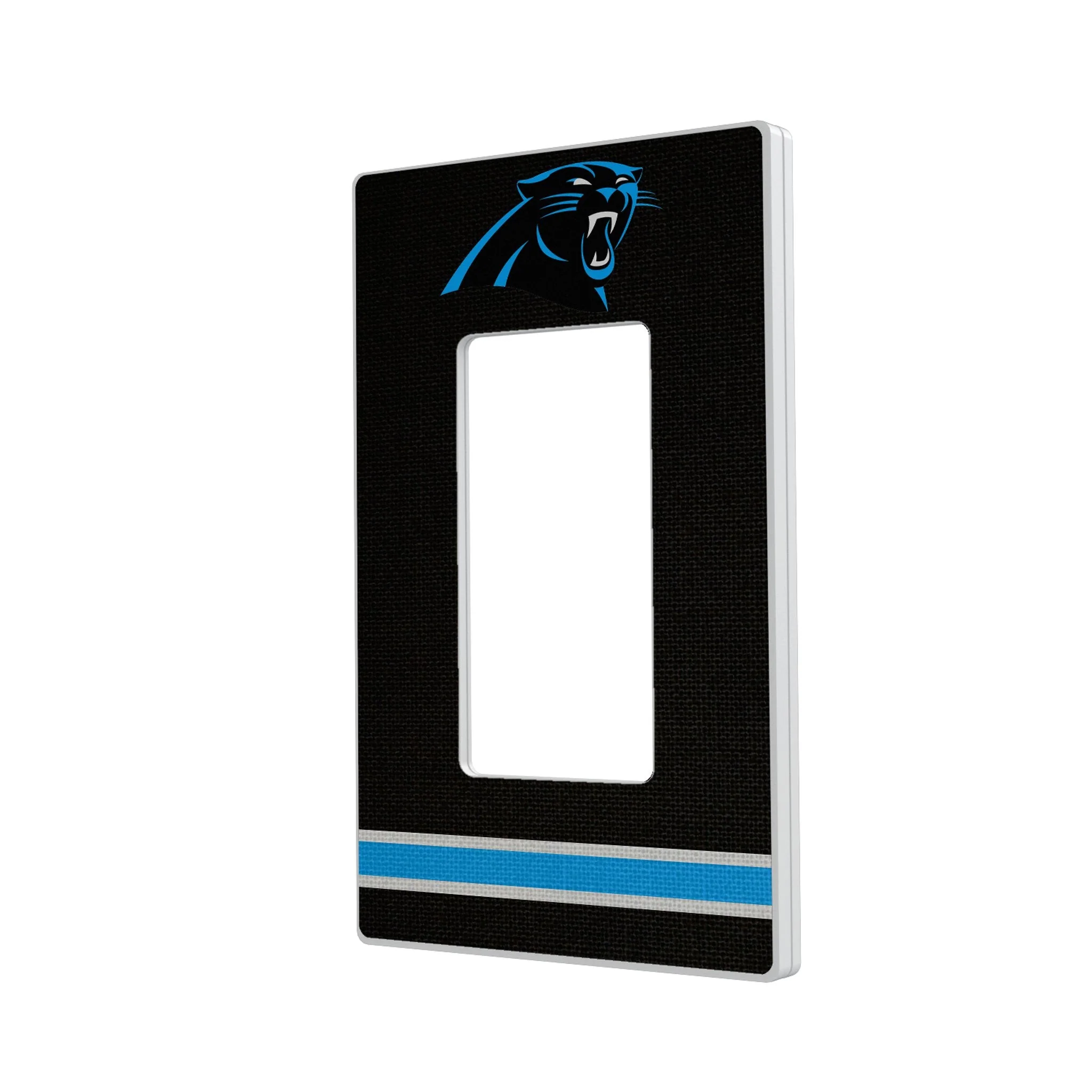 Carolina Panthers Stripe Hidden-Screw Light Switch Plate - Image 2
