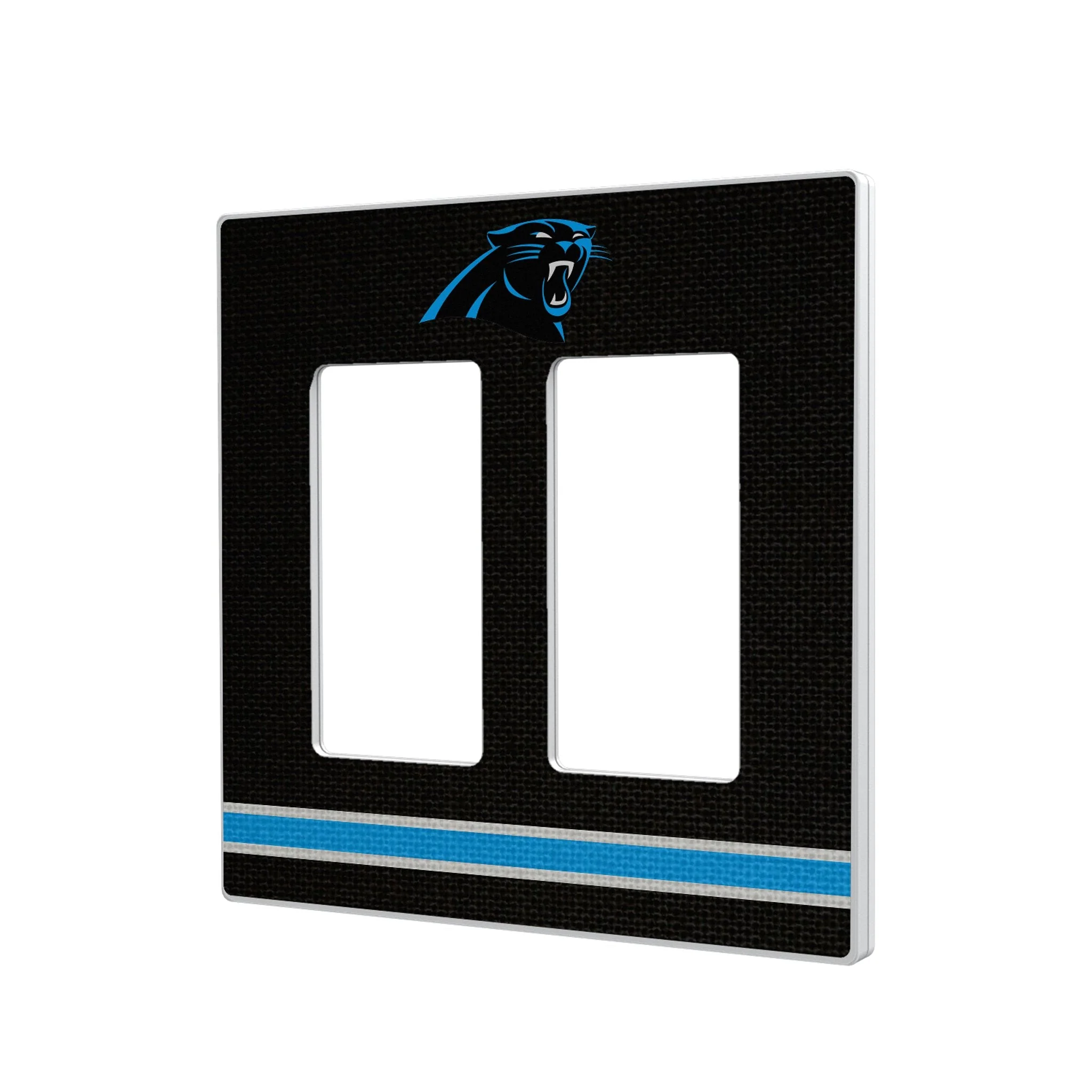Carolina Panthers Stripe Hidden-Screw Light Switch Plate - Image 4