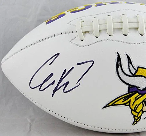 Case Keenum Autographed Minnesota Vikings Logo Football- JSA W Auth L - Image 2