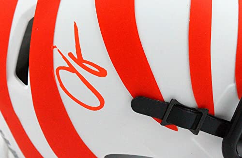 Chad Johnson Autographed Cincinnati Bengals Lunar Speed Mini Helmet-Beckett W Hologram Orange - Image 5