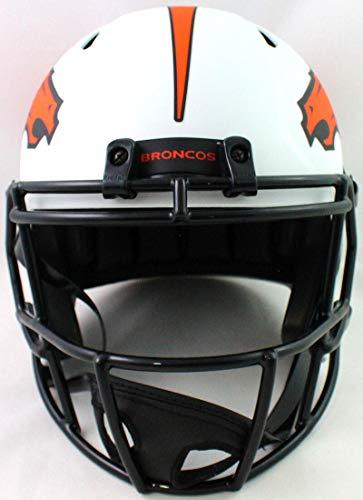 Champ Bailey Autographed Denver Broncos F/S Lunar Speed Helmet- Beckett WOrange - Image 4