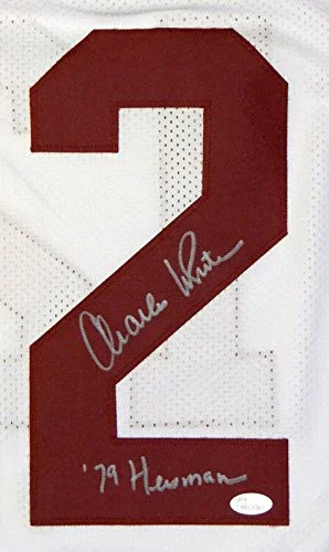 Charles White Heisman Autographed White W/ Maroon College Style Jersey- JSA Auth - Image 3