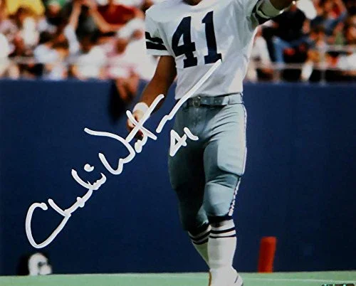 Charlie Waters Autographed Dallas Cowboys 8x10 Photo-The Jersey Source Auth - Image 2