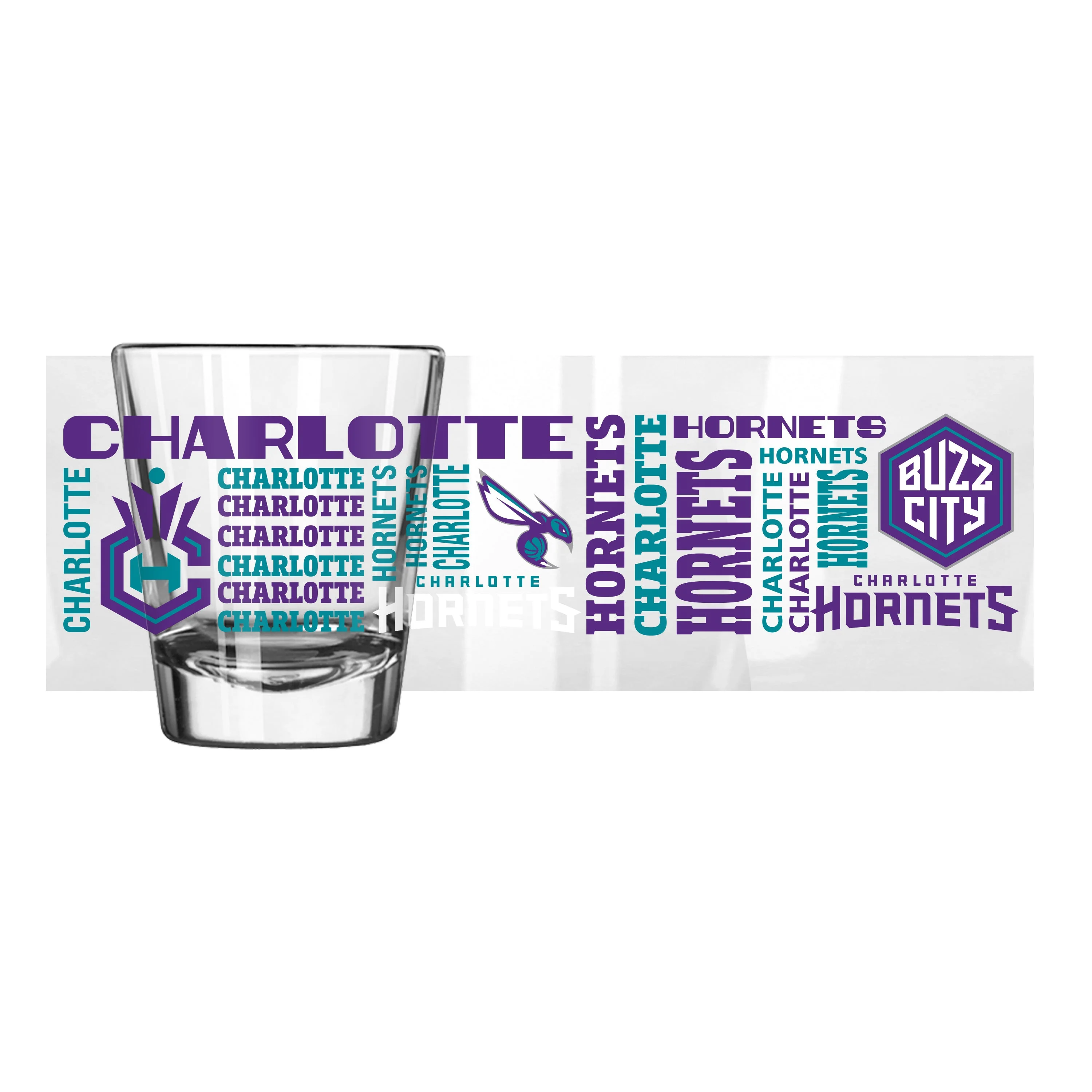 Charlotte Hornets 2oz Spirit Shot Glass - Image 2
