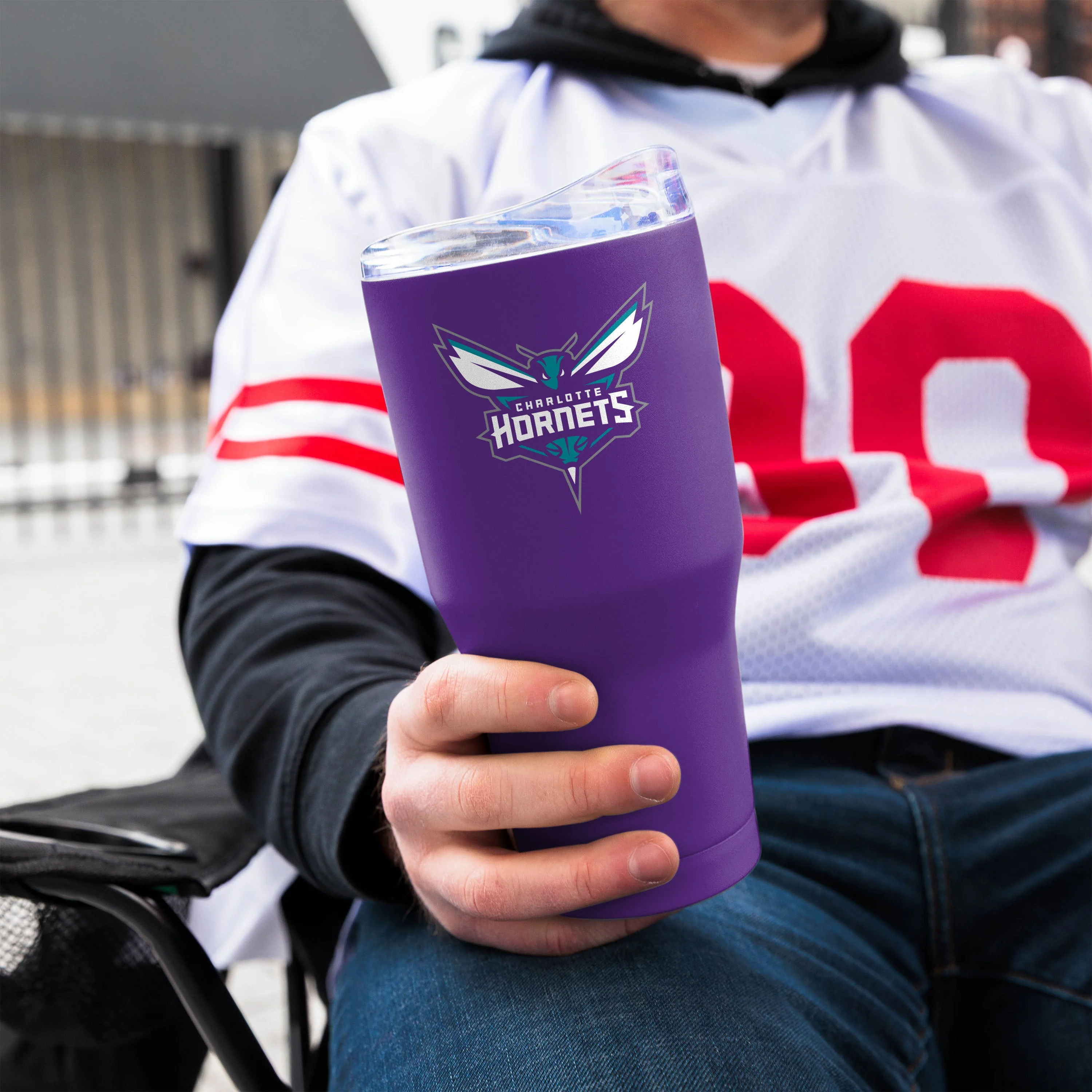 Charlotte Hornets 20oz Flipside Powder Coat Tumbler - Image 4