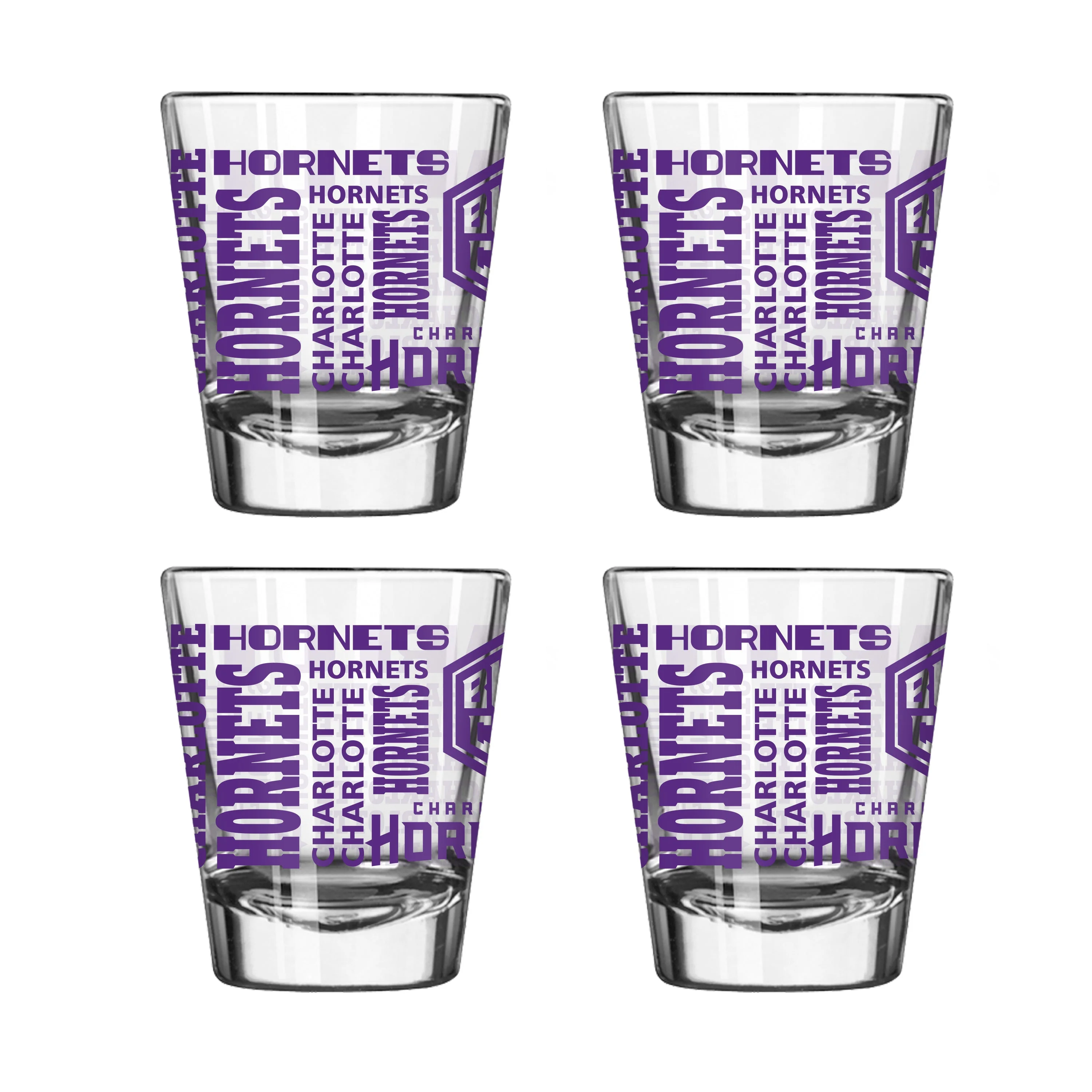 Charlotte Hornets 4pk Spirit 2oz Shot Glass
