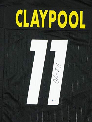 Chase Claypool Autographed Black Pro Style Jersey- Beckett W Black R1 - Image 3