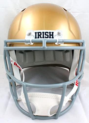 Chase Claypool Autographed Notre Dame F/S Speed Helmet-Beckett W Hologram Blue - Image 4