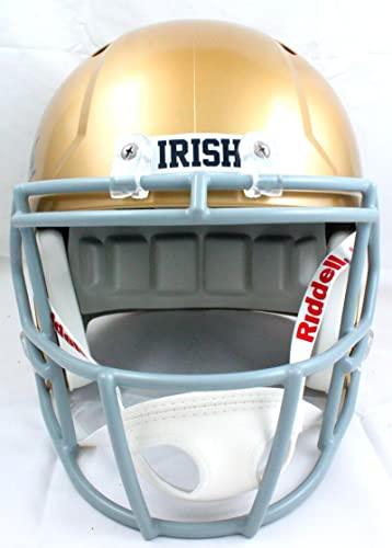 Chase Claypool Autographed Notre Dame F/S Speed Helmet w/Insc.-Beckett W Hologram Blue - Image 4