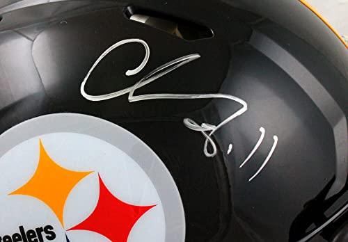 Chase Claypool Autographed Pittsburgh Steelers F/S Speed Authentic Helmet-Beckett W Hologram - Image 5