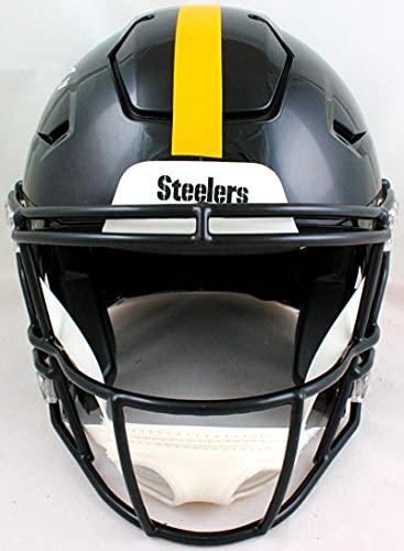 Chase Claypool Autographed Pittsburgh Steelers F/S SpeedFlex Authentic Helmet - Beckett W Auth White - Image 4