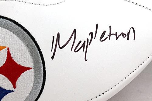 Chase Claypool Autographed Pittsburgh Steelers Logo Football w/Mapletron- Beckett W Black - Image 3