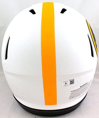 Chase Claypool Autographed Pittsburgh Steelers Lunar Authentic F/S Helmet- Beckett W Black - Image 3