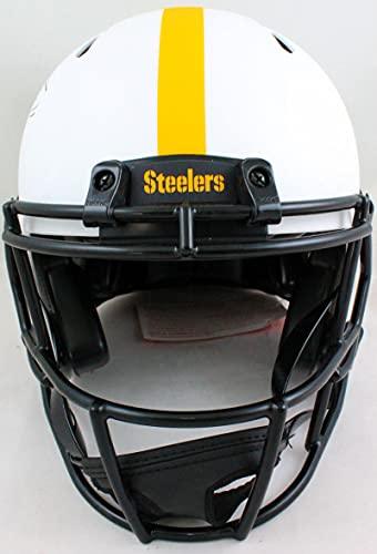 Chase Claypool Autographed Pittsburgh Steelers Lunar Authentic F/S Helmet- Beckett W Black - Image 4
