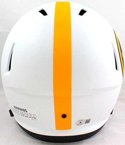 Chase Claypool Autographed Pittsburgh Steelers Lunar F/S Helmet- Beckett W Black - Image 3