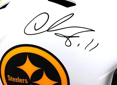 Chase Claypool Autographed Pittsburgh Steelers Lunar F/S Helmet- Beckett W Black - Image 5