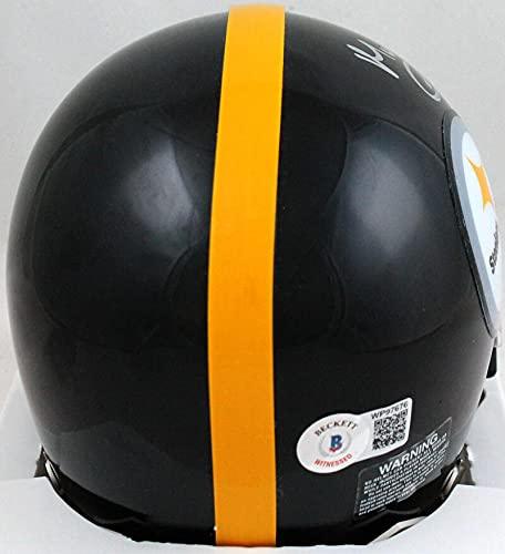 Chase Claypool Autographed Pittsburgh Steelers Mini Helmet w/Mapletron- Beckett W Silver - Image 2