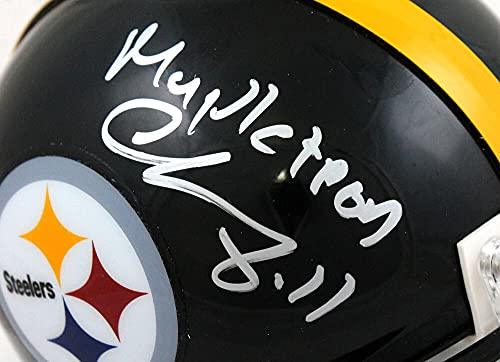 Chase Claypool Autographed Pittsburgh Steelers Mini Helmet w/Mapletron- Beckett W Silver - Image 3