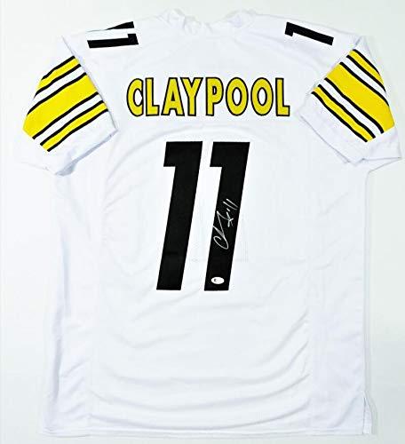 Chase Claypool Autographed White Pro Style Jersey- Beckett W Silver R1