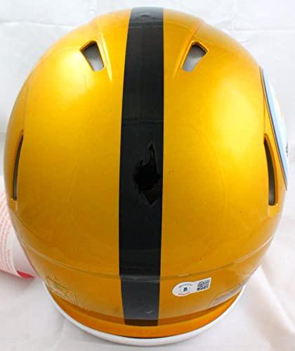 Chase Claypool Signed Steelers F/S Flash Speed Authentic Helmet-Beckett W Hologram Black - Image 3
