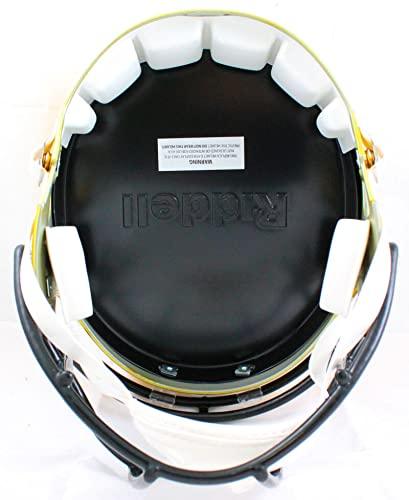 Chase Claypool Signed Steelers F/S Flash Speed Helmet-Beckett W Hologram Black - Image 2