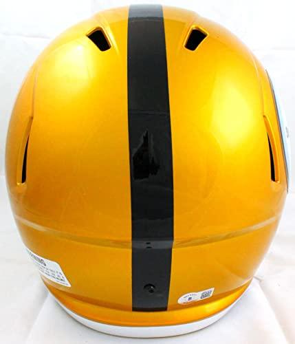 Chase Claypool Signed Steelers F/S Flash Speed Helmet-Beckett W Hologram Black - Image 3