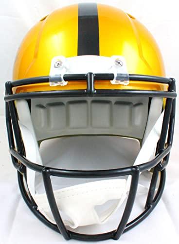 Chase Claypool Signed Steelers F/S Flash Speed Helmet-Beckett W Hologram Black - Image 4