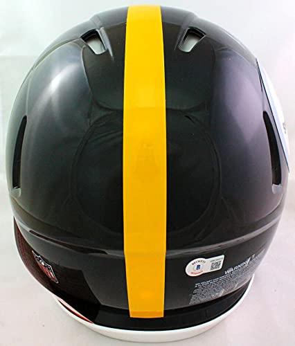 Chase Claypool Signed Steelers F/S Speed Authentic Helmet w/Insc- Beckett WSilver - Image 3