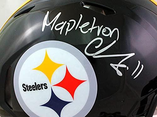 Chase Claypool Signed Steelers F/S Speed Authentic Helmet w/Insc- Beckett WSilver - Image 5