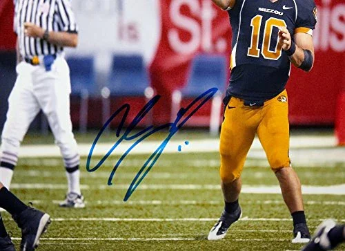 Chase Daniel Autographed 8x10 Missouri Tigers Passing Photo- JSA W Authenticated - Image 2