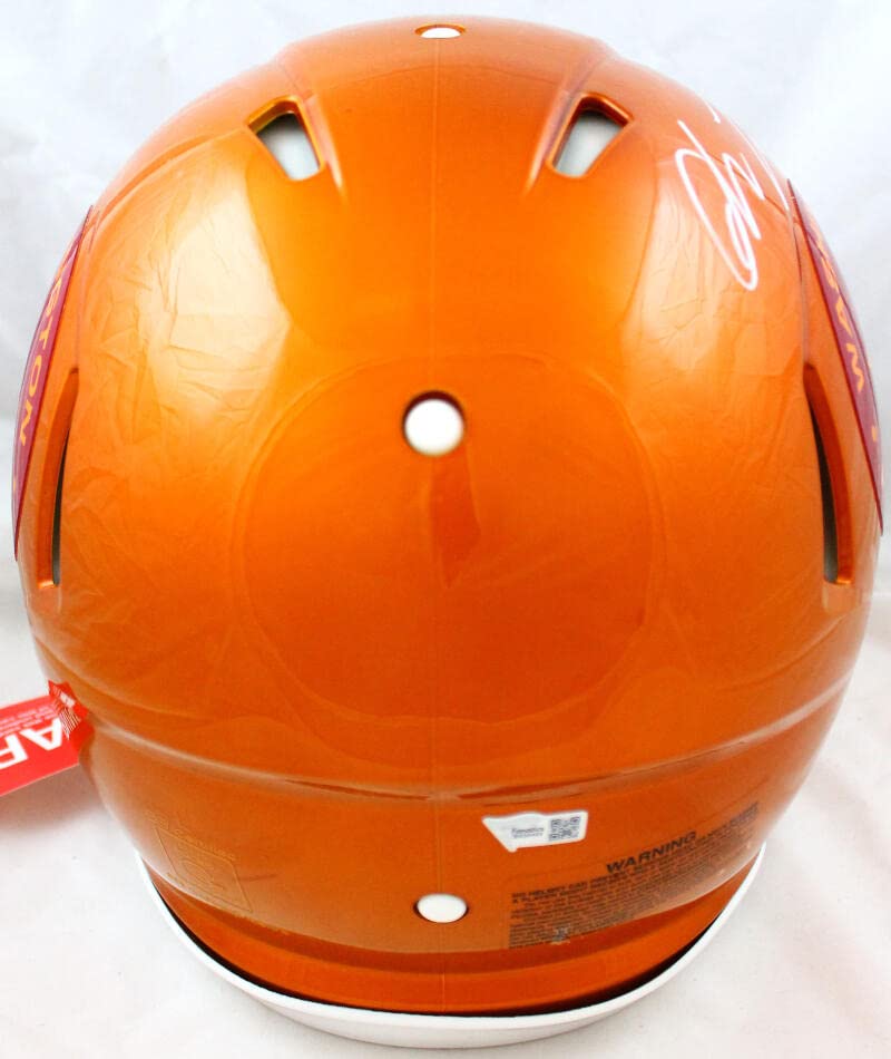 Chase Young Autographed Washington Football Team F/S Flash Speed Authentic Helmet-Fanatics White - Image 3