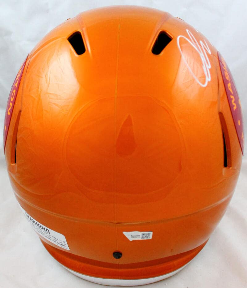 Chase Young Autographed Washington Football Team F/S Flash Speed Helmet-Fanatics White - Image 3